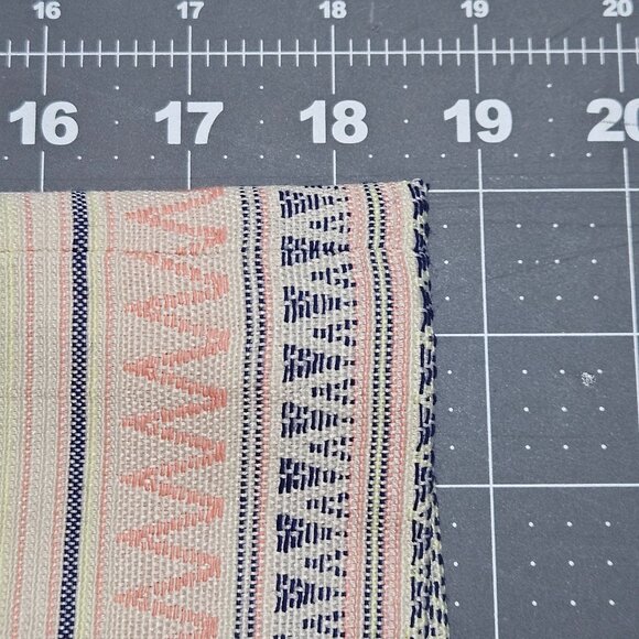 Tribal Southwest Textured Mini Skirt Zip Multicolor Stripes Cotton Fabric NWT - Picture 10 of 15